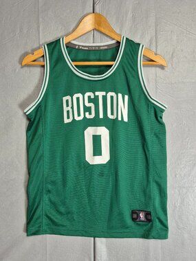 Jayson Tatum Boston Celtics Jersey Youth Large Fanatics #0 Green 0640